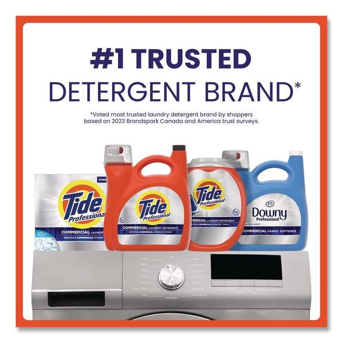 Commercial Liquid Fabric Softener, Clean and Fresh Scent, 140 oz Pour Bottle, 4/Carton
