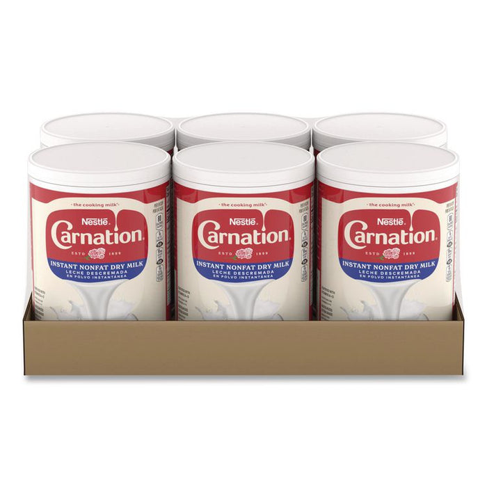 Instant Nonfat Dry Milk, Unsweetened, 8.5 lb Canister, 6/Carton