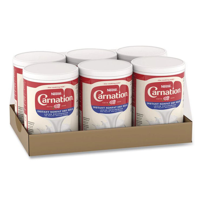 Instant Nonfat Dry Milk, Unsweetened, 8.5 lb Canister, 6/Carton