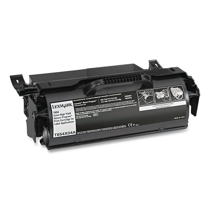 T654X04A Return Program Extra High-Yield Toner, 36,000 Page-Yield, Black