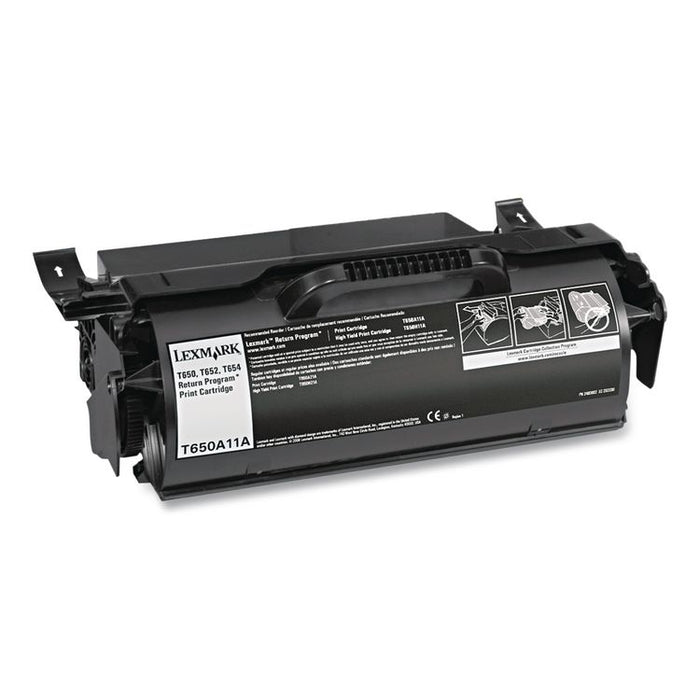 T650A11A Return Program Toner, 7,000 Page-Yield, Black