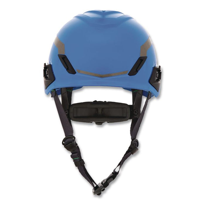 V-Gard H1 Safety Helmet, Brimless, Fas-Trac III Pivot Ratchet Suspension, One Size Fits Most (6.5 to 8), Blue