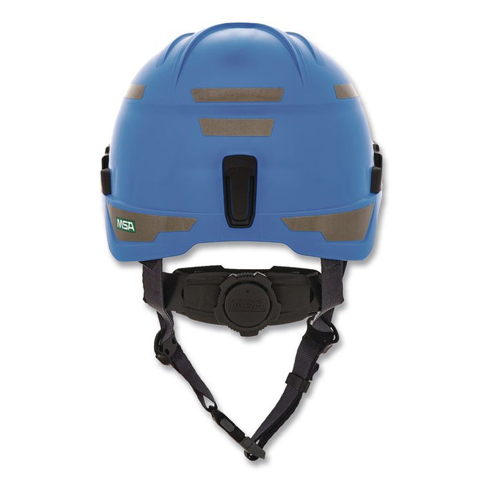 V-Gard H1 Safety Helmet, Brimless, Fas-Trac III Pivot Ratchet Suspension, One Size Fits Most (6.5 to 8), Blue