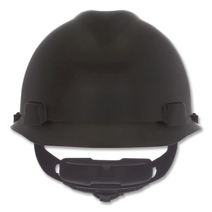 V-Gard Hard Hats, Front Brim, Fas-Trac III Ratchet Suspension, One Size Fits Most (6.5 to 8), Matte Black