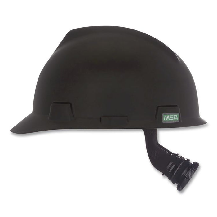 V-Gard Hard Hats, Front Brim, Fas-Trac III Ratchet Suspension, One Size Fits Most (6.5 to 8), Matte Black