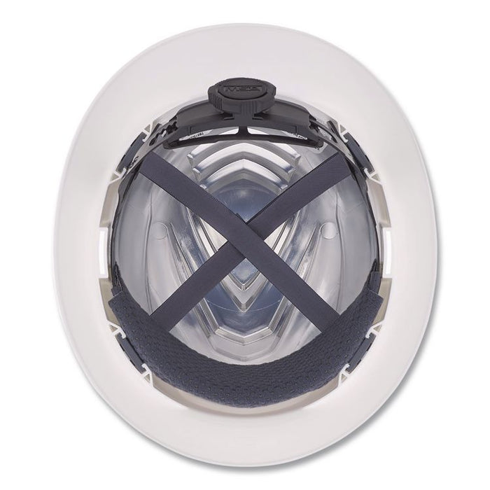 V-Gard Hard Hats, Full Brim, C1 Fas-Trac III Swing Ratchet Suspension, One Size Fits Most (6.5 to 8), White