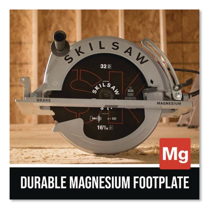 16 5/16" Magnesium SUPER SAWSQUATCH Worm Drive Saw, 16 5/16" Blade, 2,500 RPM, 15 Amps
