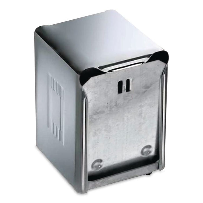 Venue Classic Tabletop Napkin Dispenser, 4.5 x 4.5 x 6, Stainless Steel, 12/Carton