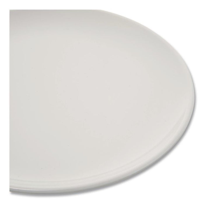 Epicure Melamine Dinner Plate, 8" dia, White, 48/Carton