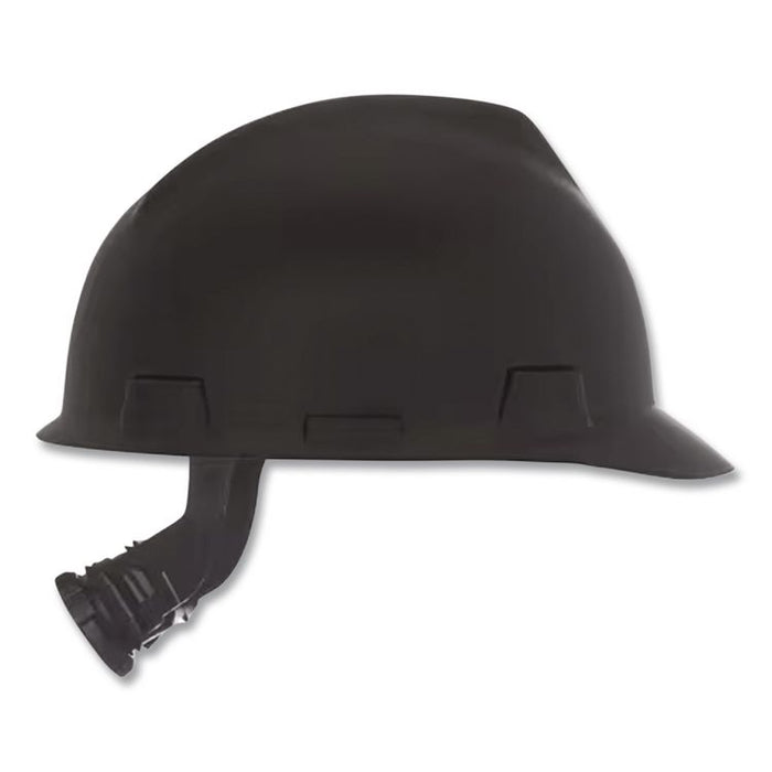 V-Gard Hard Hats, Front Brim, Fas-Trac III Ratchet Suspension, One Size Fits Most (6.5 to 8), Matte Black