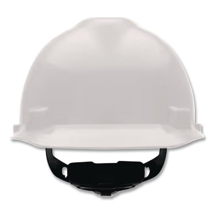 V-Gard Hard Hats, Vented, Front Brim, Fas-Trac III Ratchet Suspension, One Size Fits Most (6.5 to 8), White