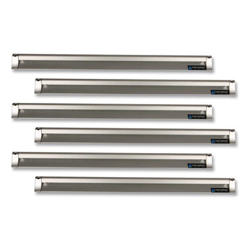 Check Rack, 36 x 0.75 x 2, Silver, 6/Carton