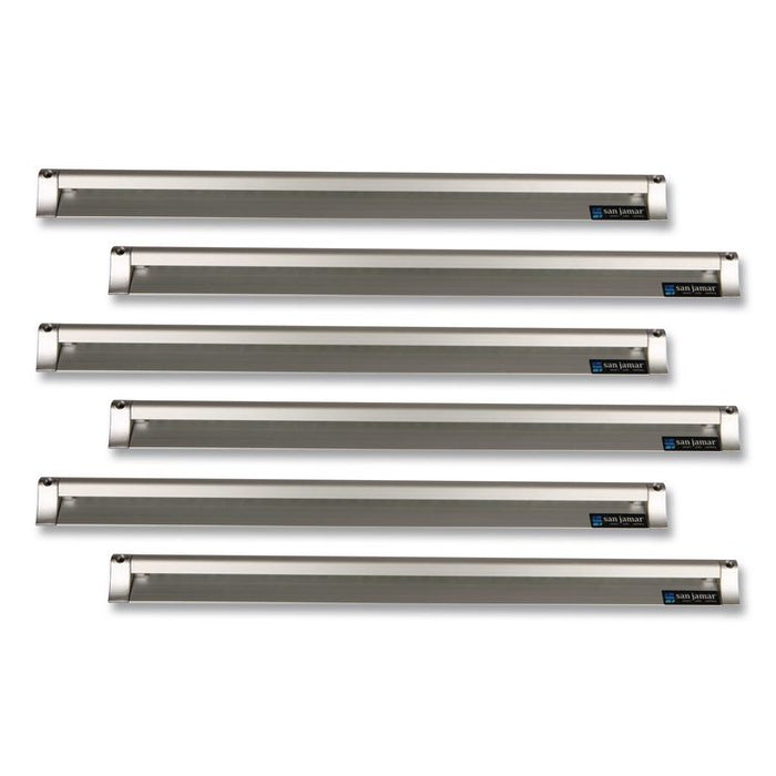 Check Rack, 36 x 0.75 x 2, Silver, 6/Carton