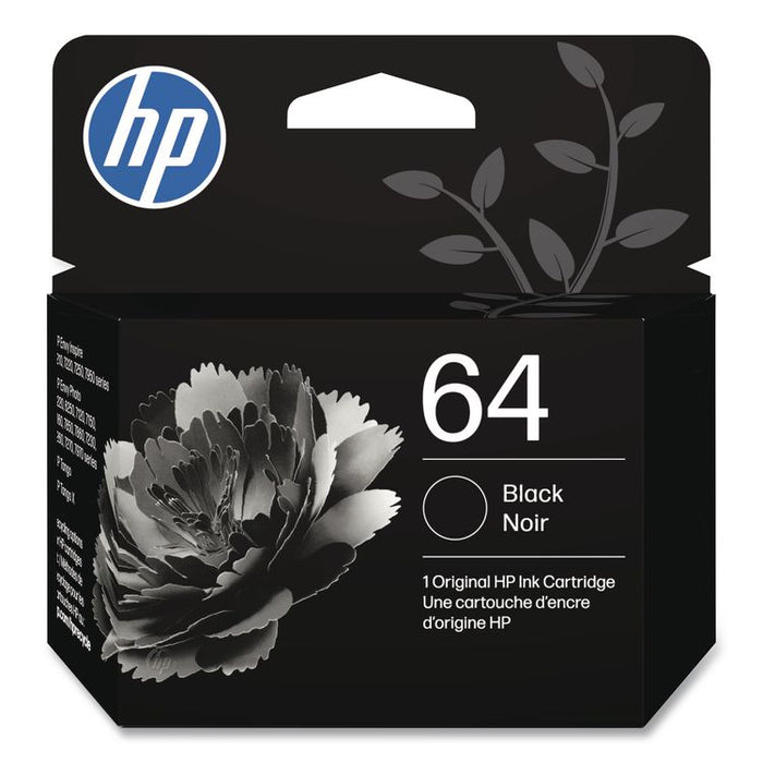 HP 64, (N9J90AN) Black Original Ink Cartridge