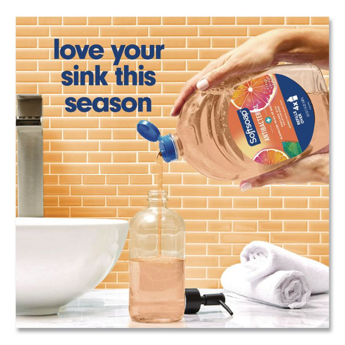 Antibacterial Liquid Hand Soap Refill, Fresh Scent, 50 oz, Orange, 3/Carton
