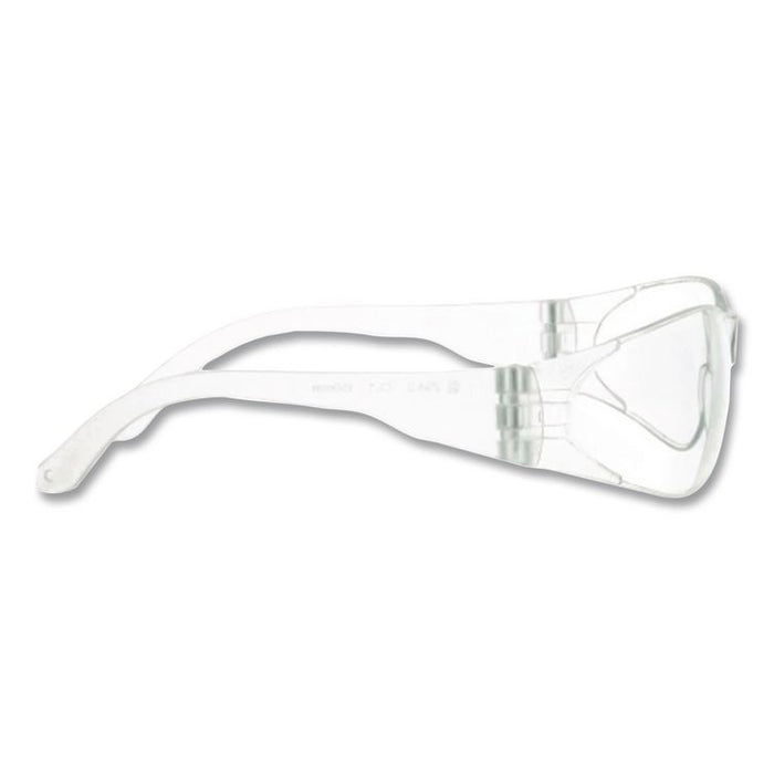 Checklite Safety Glasses, Frameless, Clear Single Hard Coat Scratch-Resistant Lens, 12/Box