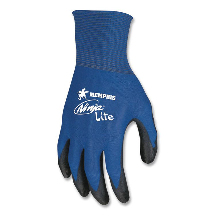 Ultra Tech Tactile Dexterity Work Gloves, EN388: 4131, Large, Blue/Black, 12 Pairs