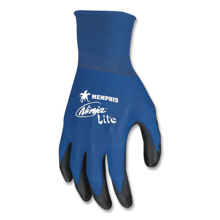 Ultra Tech Tactile Dexterity Work Gloves, EN388: 4131, Medium, Blue/Black, 12 Pairs