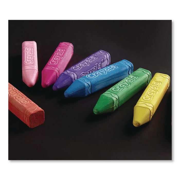 Washable Sidewalk Chalk, 4.25" x 0.75 Diameter, Assorted Colors, 16 Sticks/Box