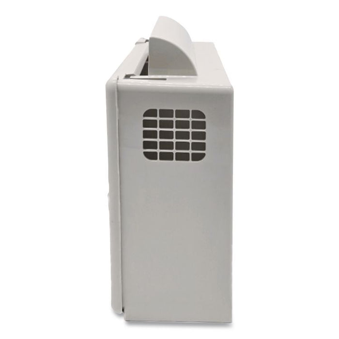 In-Room Locking Wall Mount Sharps Container Cabinet System, 5 qt, ABS Plastic, Beige