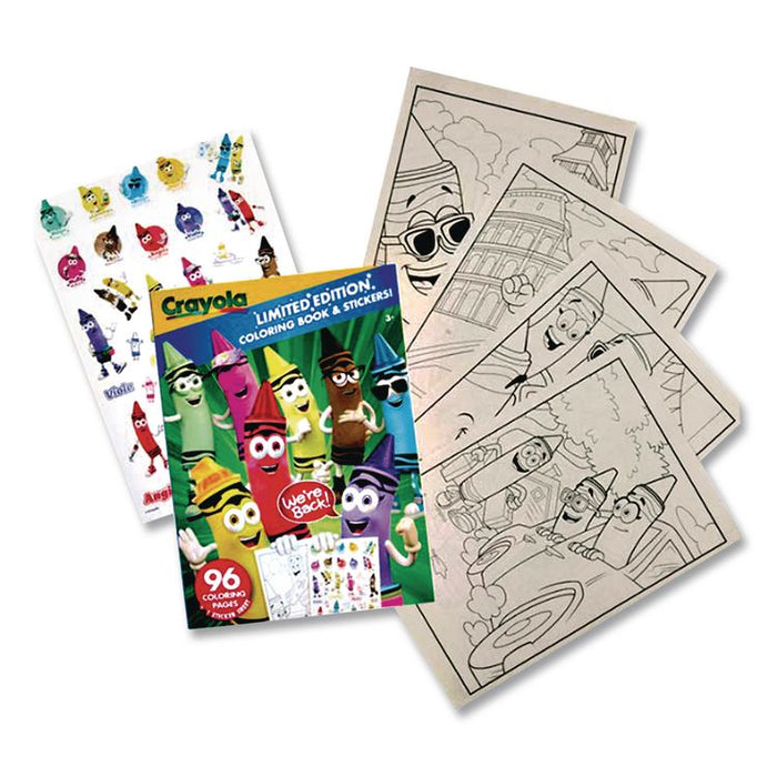 Limited Edition Retired Crayola Colors Coloring Book, Ages 3 and Up, 96 Pages