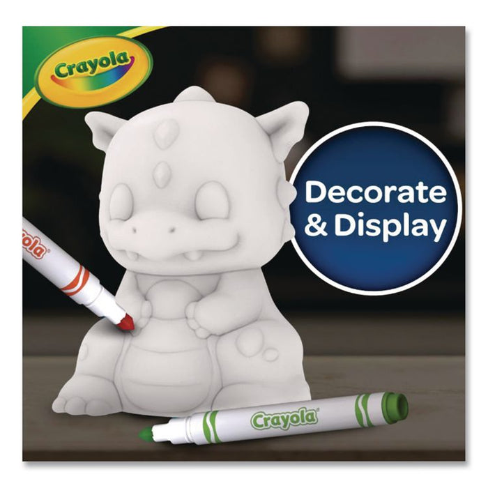Light Ups Recolorable Dragon with (3) Ultra-Clean Washable Markers, Ages 4 and Up, 4 Pieces