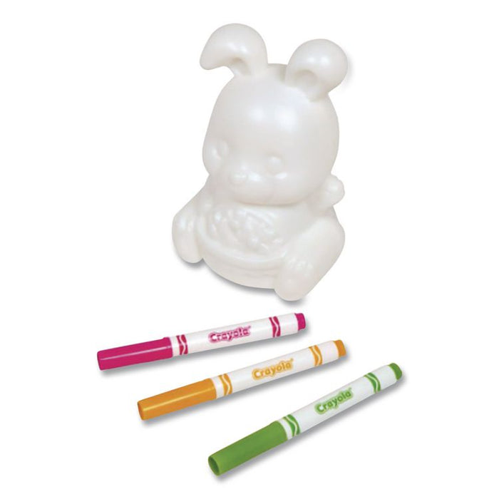 Light Ups Recolorable Bunny with (3) Ultra-Clean Washable Markers, Ages 4 and Up, 4 Pieces