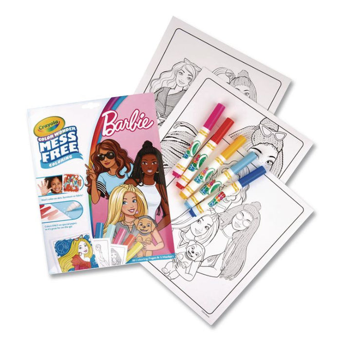Color Wonder Barbie Coloring Pad and Markers, Ages 3 and Up, 18 Pages