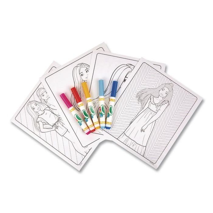 Color Wonder Barbie Coloring Pad and Markers, Ages 3 and Up, 18 Pages