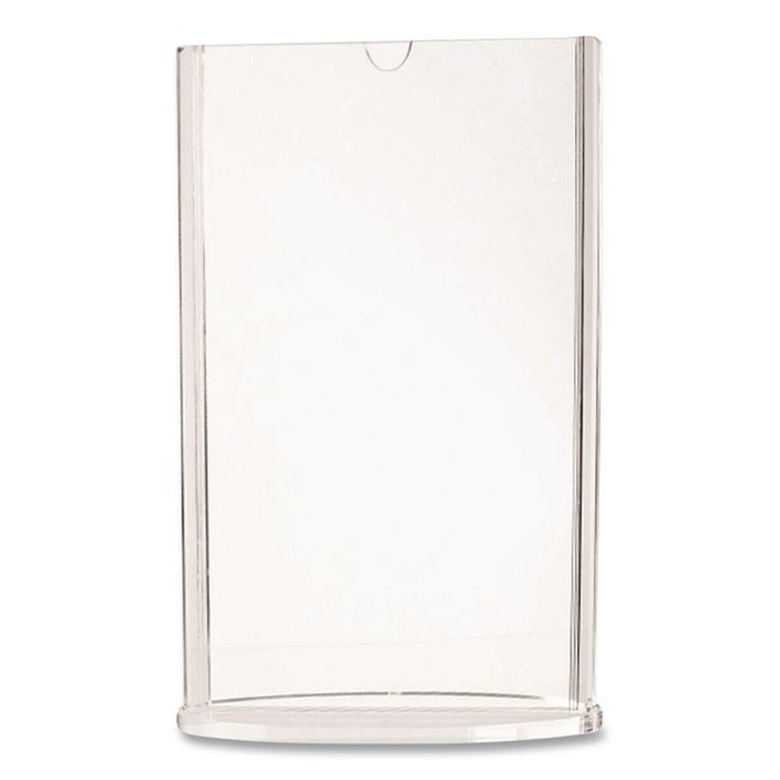 Tabletop Sign and Menu Holder, 5 x 7 Insert, Clear