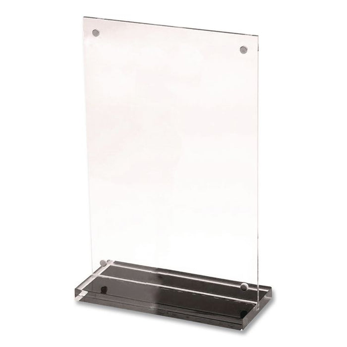 Acrylic Tabletop Sign Holder, 4 x 6 Insert, Clear