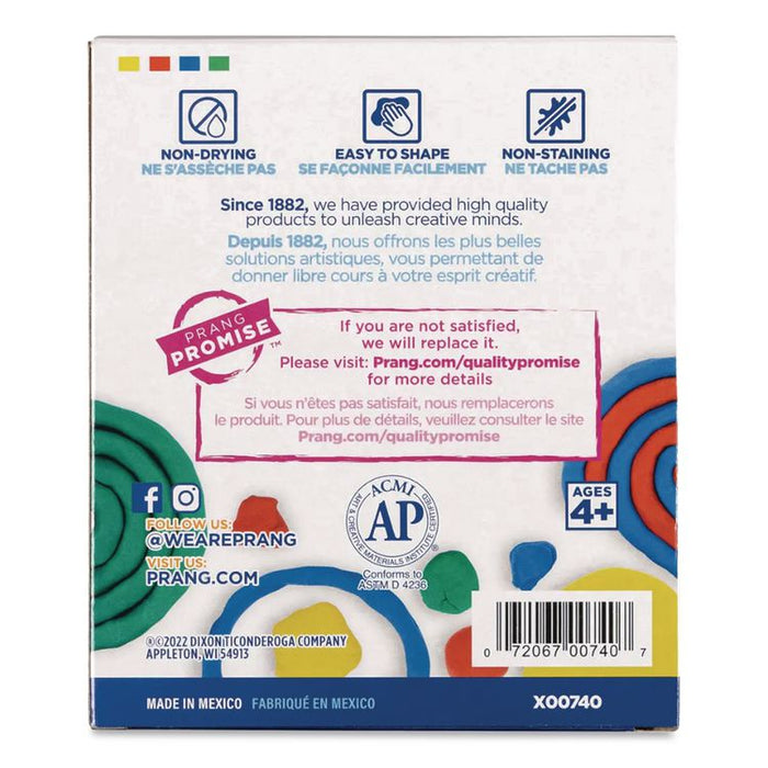 Modeling Clay Assortment, 0.25 lb Each, Blue, Green, Red, Yellow, 1 lb