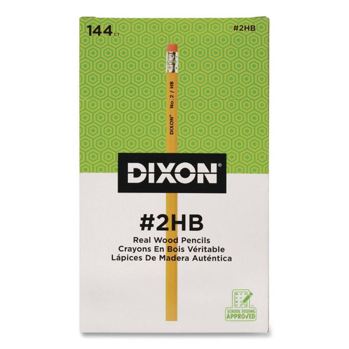 No. 2 Pencil Value Pack, HB (#2), Black Lead, Yellow Barrel, 144/Box