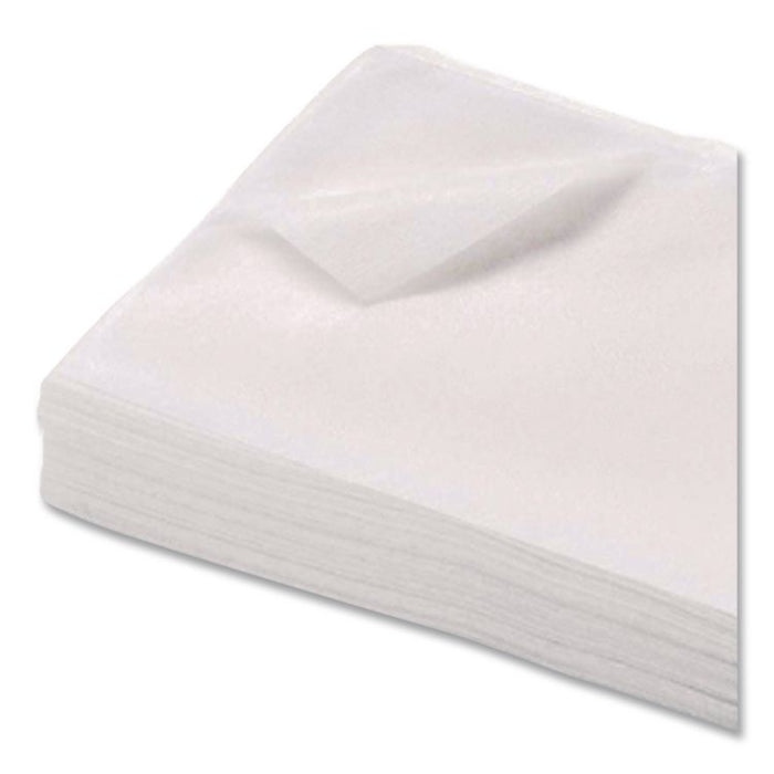 Dry Wipe Disposable Wiping System, 1-Ply, 12 x 12, Unscented, White, 100/Pack, 6 Packs/Carton