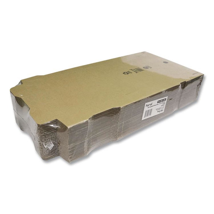 Corrugated Pizza Box, 10 x 10 x 2, Kraft, Cardboard, 50/Carton