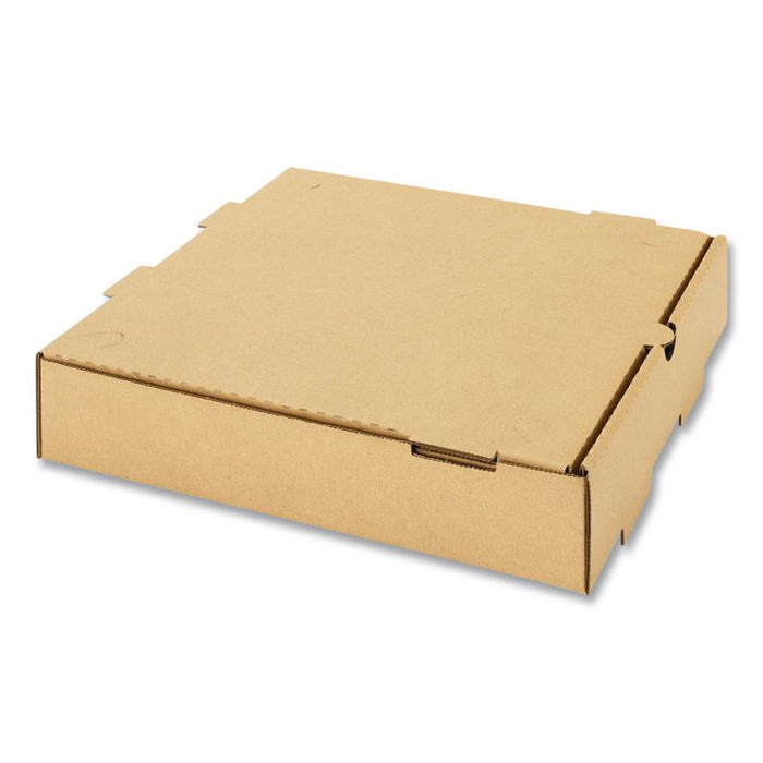 Corrugated Pizza Box, 10 x 10 x 2, Kraft, Cardboard, 50/Carton