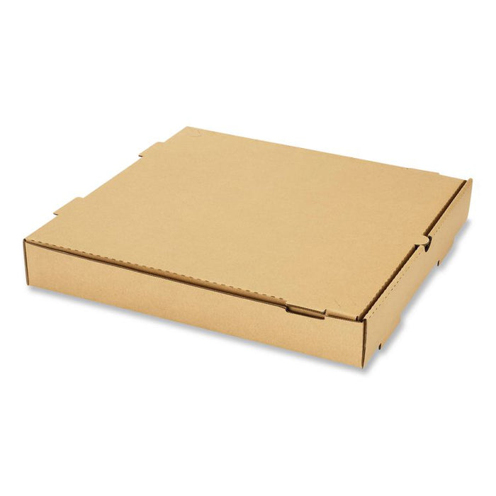 Corrugated Pizza Box, 14 x 14 x 2, Kraft, Cardboard, 50/Carton
