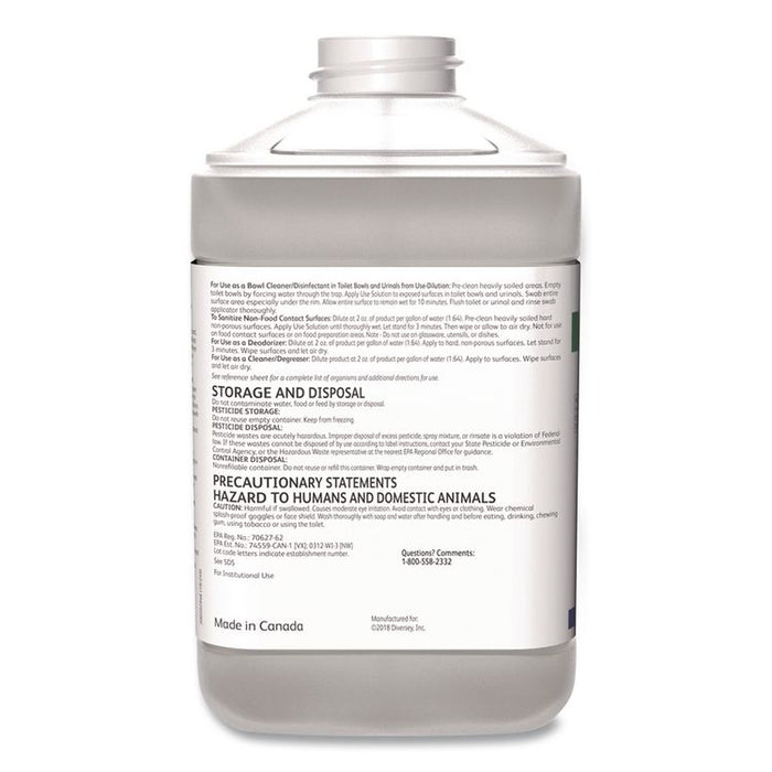 Alpha-HP Multi-Surface Disinfectant Cleaner, Citrus Scent, 2.5 L J-Fill Refill, 2/Carton