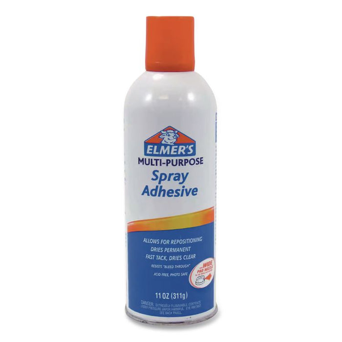 Multi-Purpose Spray Adhesive, 11 oz, Dries Clear, 6/Carton