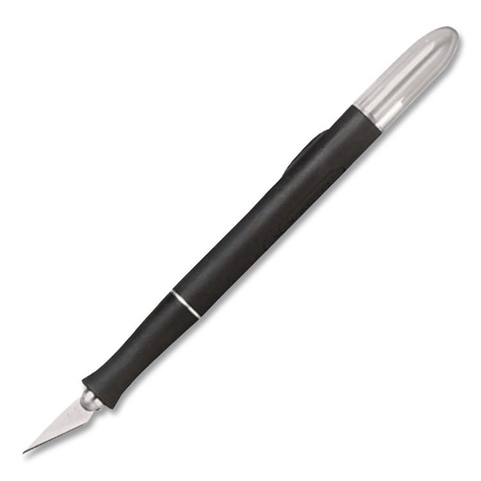 X2000 No-Roll Rubber Barrel Knife with #11 Replaceable Blade and Safety Cap
