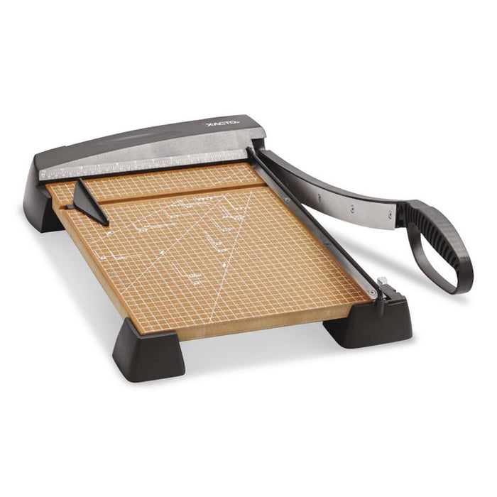 Heavy-Duty Wood Base Guillotine Trimmer, 15 Sheets, 15" Cut Length, 12 x 15