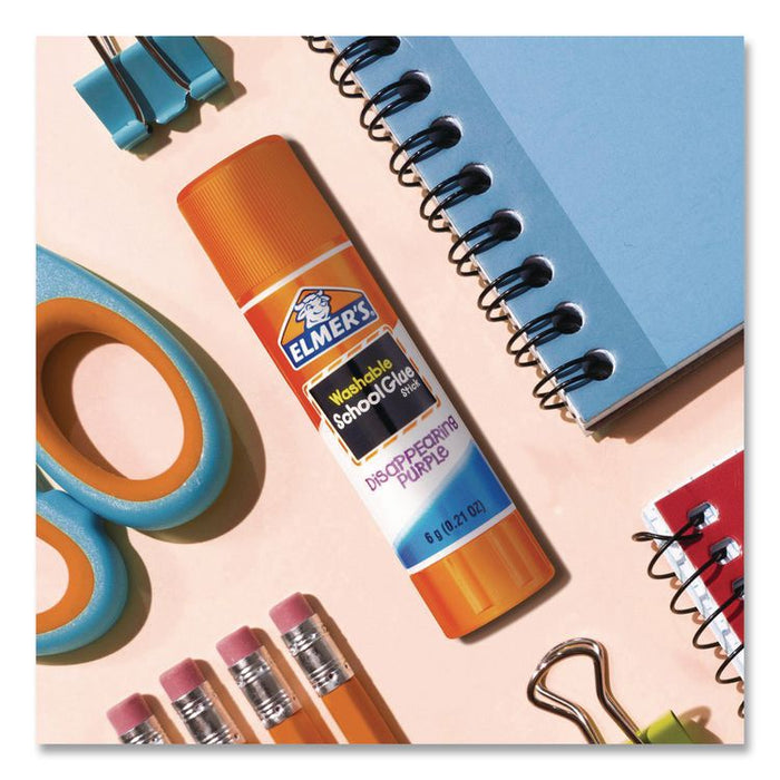 Disappearing Purple School Glue Stick, 0.24 oz, Dries Clear, 30/Box