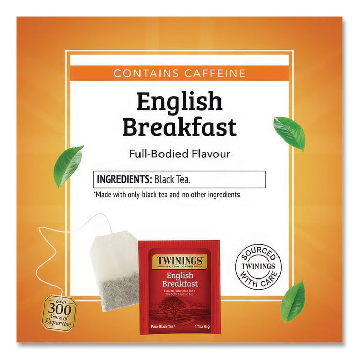 Tea Bags, English Breakfast, 1.76 oz Filterbag, 25/Box