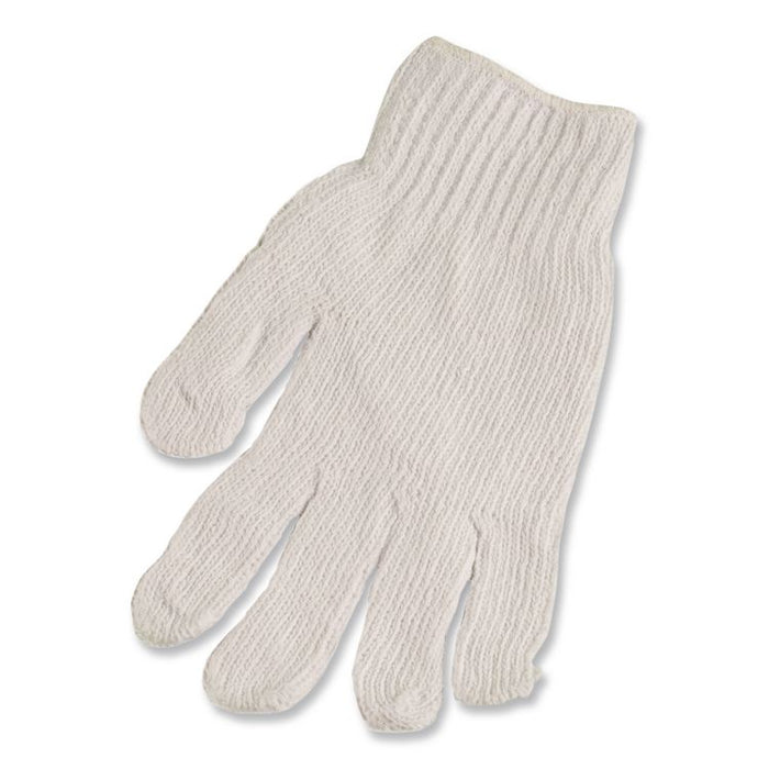 PRO CTPS400/NLW Series Natural White String Knit Gloves, Reversible, Large, White, 12 Pairs