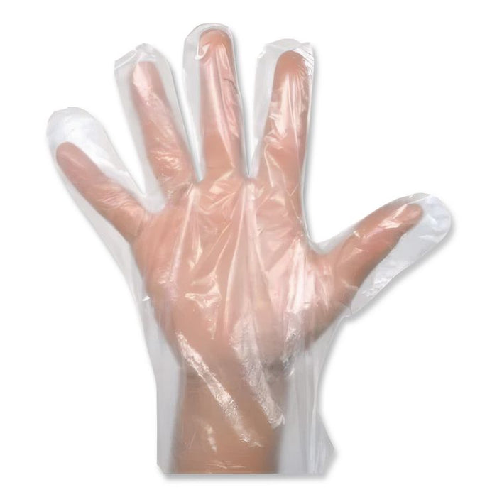 EconoFit Plus Polyethylene Gloves, Powder-Free, X-Large, Clear, 200/Box, 10 Boxes/Carton