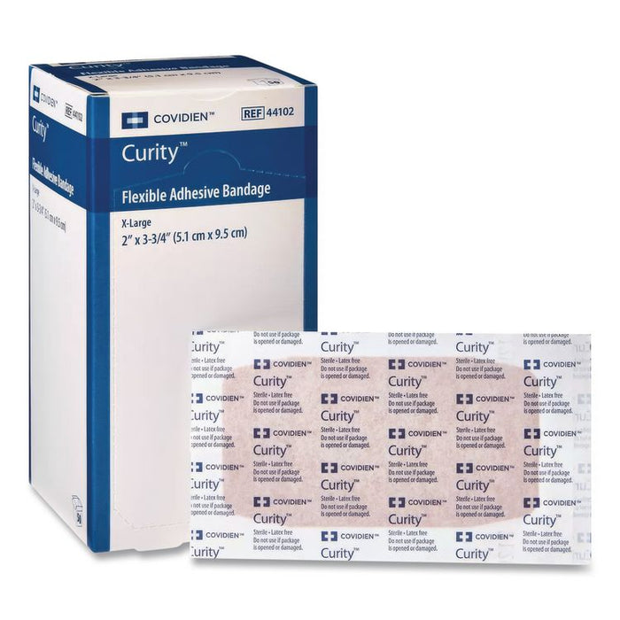 Flexible Fabric Adhesive Bandages, Strip, 2 x 3, 50/Box
