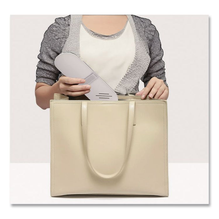 Silicone Travel Pouch, 3 x 1.3 x 9, Light Gray