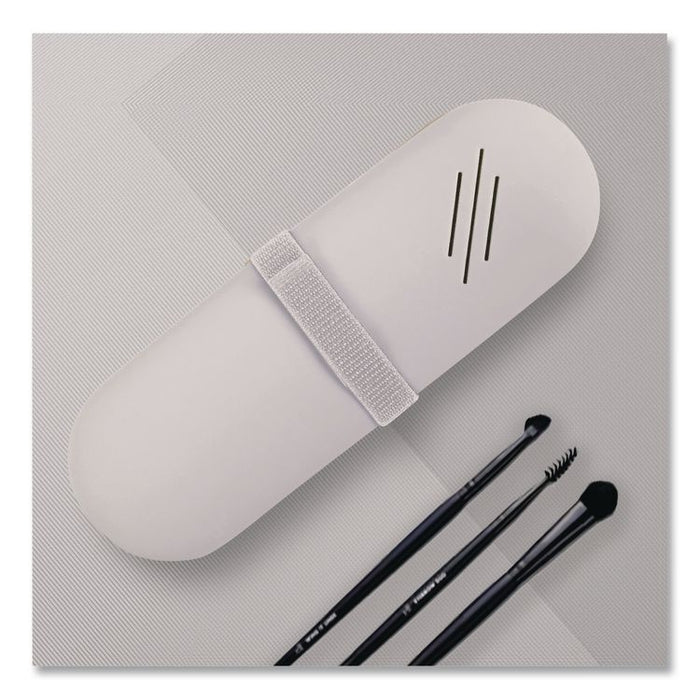 Silicone Travel Pouch, 3 x 1.3 x 9, Light Gray