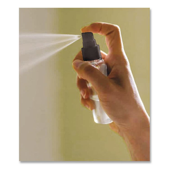 Travel Toiletry Spray Bottle, 2 oz, Clear with Black Spray Nozzle