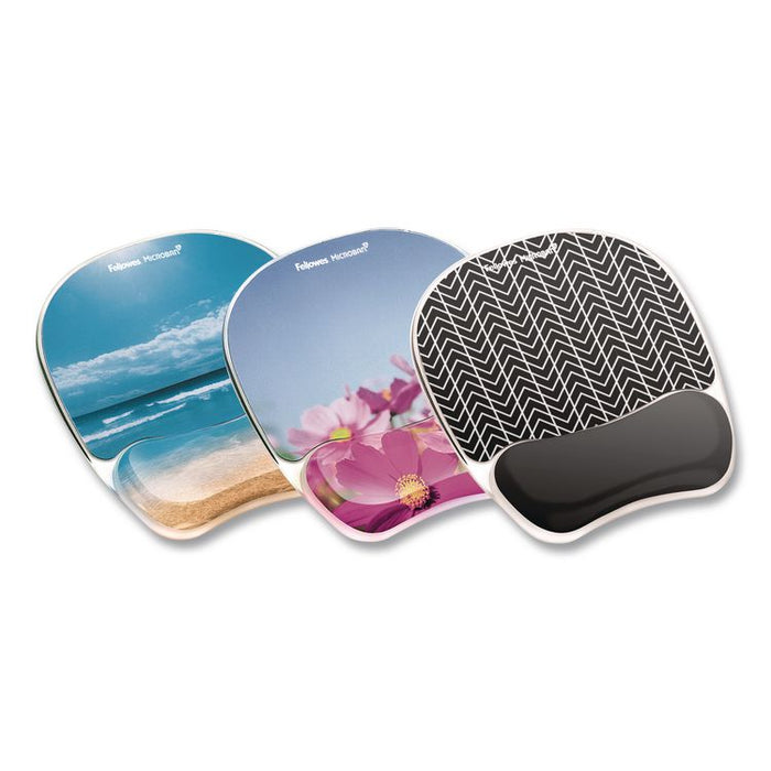 Photo Gel Mouse Pad with Wrist Rest with Microban Protection, 7.87 x 9.25, Sandy Beach Design